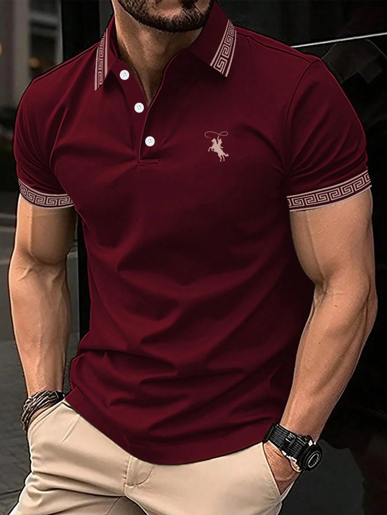 The new men's short-sleeved PO – Polo Shirt Pique Bewertung und Preis