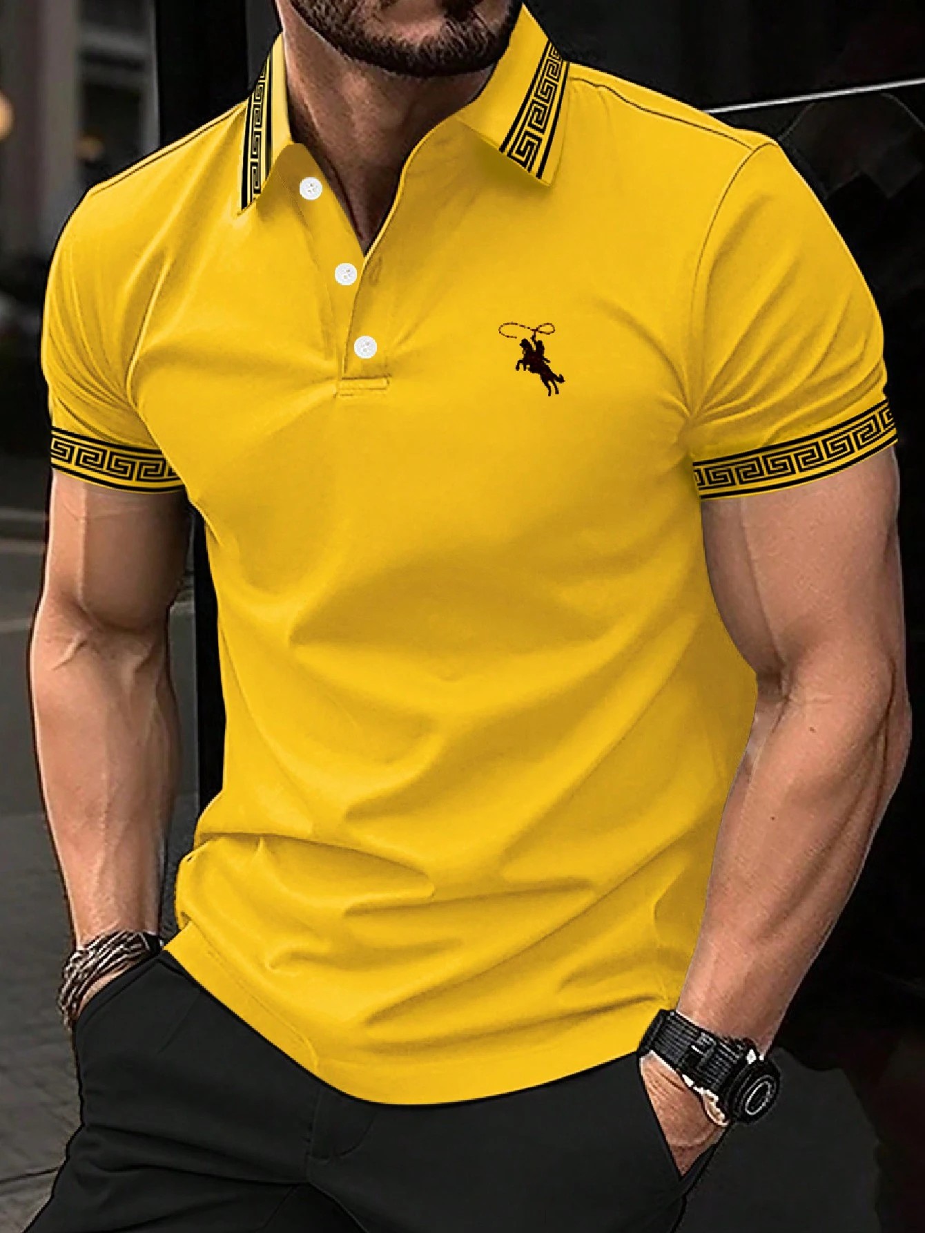 The new men's short-sleeved PO – Polo Shirt Pique Bewertung und Preis