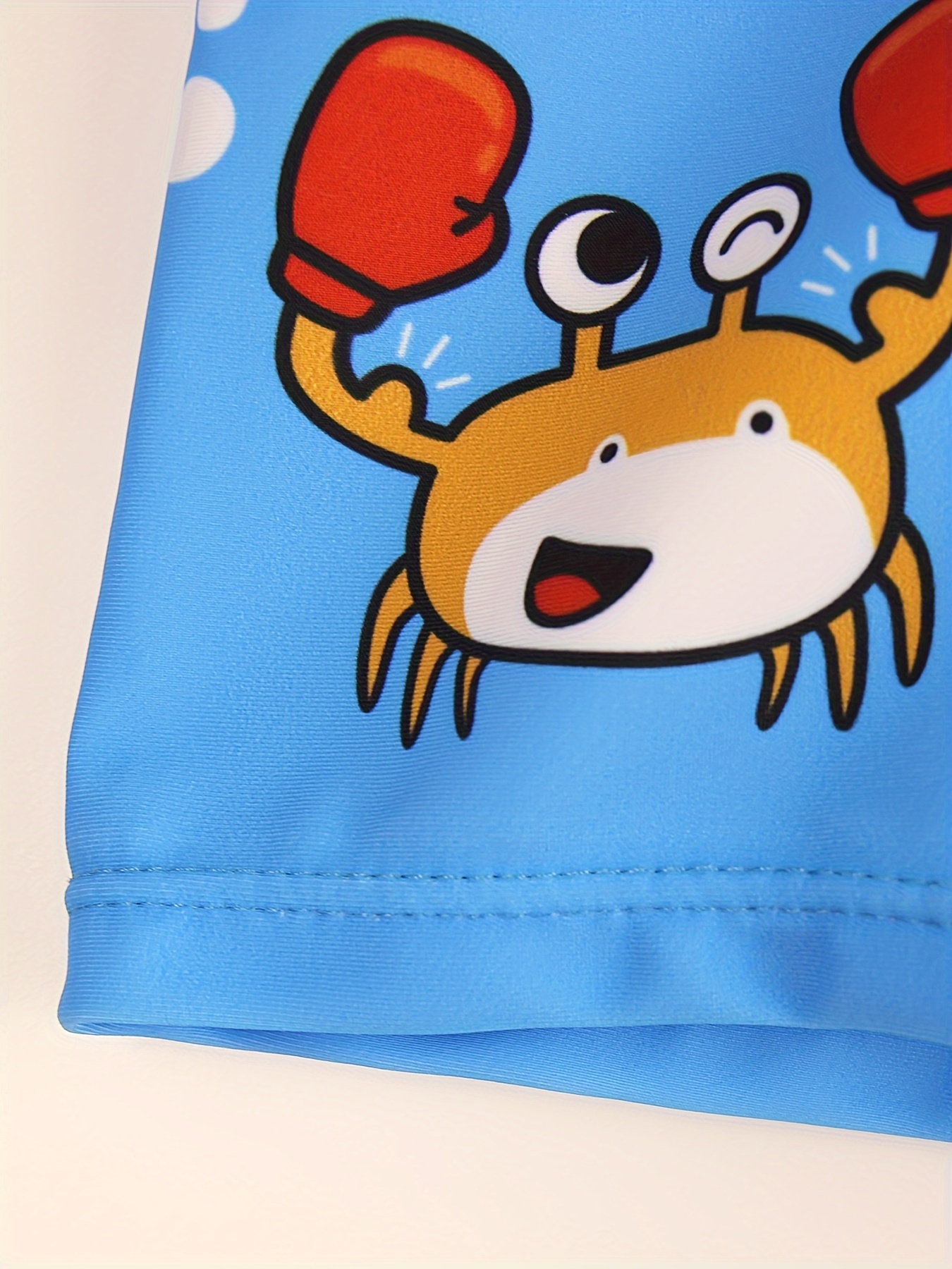 Cartoon Boxing Crab And Shark  – Swim Trunk Quick Dry Bewertung und Preis